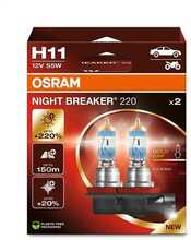 Autolamp Osram Night Breaker Laser H11, +220 prots., 2 tk