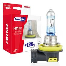 Halogeenpirnid Amio H11, 12 V, 55 W, +130 prots., duo amio-02105