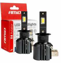 LED autolambid Amio Aviator H3, 6500 K, x4 seeria