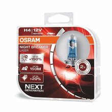 Autolamp Osram Night Breaker Silver H4 P43T, 60/55 W, 12 V, +100 prots., 2 tk