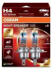 Pirn autole Osram Night Breaker Laser H4 P43T, +220 proc.,60/55 W, 12 V, 2 tk