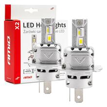 LED autolambid Amio x2 H4/H19, 6500 K, canbus