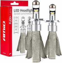LED autolambid Amio H4, 12V/24V, 6000K, flex+ seeria, AMIO-03658