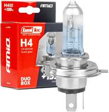 Halogeenpirnid Amio H4, 12 V, 60/55 W, +135 prots., 2 tk