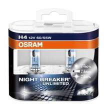 Autolamp Osram Night Breaker Unlimited H4 P43T, 60/55 W, 12 V, 2 tk