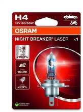 Autolamp Osram H4 P43T, Night Breaker Laser +150 proc., 60/55 W, 12 V, 1 tk