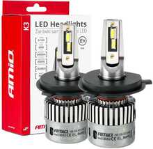 LED autolambid Amio K3 seeria H4/H19, 12 V, 6000 K