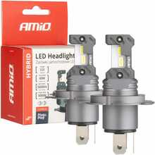 LED autolambid Amio H4 H19, 6000 K, 60 W, hübriidseeria