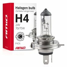 Autopirn AMiO H4, 24 V, 70/75 W, UV filter, läbipaistev/hõbe