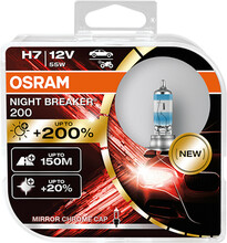 Autolambid Osram Night Breaker H7, +200 proc., 55 W, 12 V, 2 tk