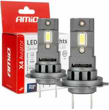 LED autolambid Amio Aviator H7/H18, 6500 K, x4 seeria