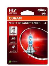 Autolamp Osram H7 PX26D, 55 W, 12 V, Night Breaker Laser +150 proc., 1 tk