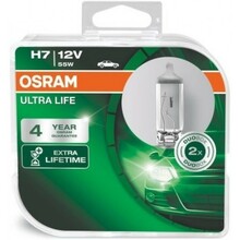 Autolambid Osram Ultra Life H7 PX26D, 55 W, 12 V, 2 tk