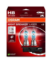 Pirn Osram H8 PGJ19-1, 12 V, 35 W, Night Breaker Laser, 2 tk