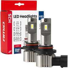 LED autolamp Amio H25 CANBUS HB3 9005, 12 V, 31 W, AMIO-04714