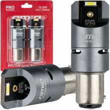 LED pirnid Amio P21/5W, 2x1860 SMD, valge, 12V/24V