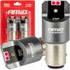 LED pirnid Amio pro bay15d p21/5w, 4x3030 SMD, punane, 12V/24V