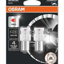 LED pirn Osram P21W, 7506DRP-02B, punane