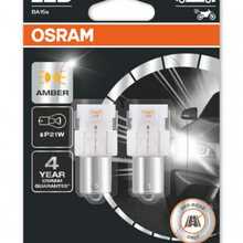 LED pirn Osram P21W, 7506DYP-02B, oranž