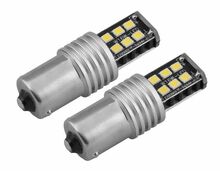LED pirn Amio CANBUS 15SMD 2835 7.5W 1156 (P21W) 12V/24V, 2 tk