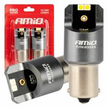 LED pirn Amio P21W, 4X3030SMD, valge, 12/24 V, 2 tk