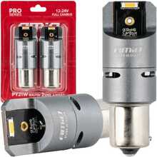 LED pirnid Amio PY21W, 2x1860 SMD, oranž, 12V/24V