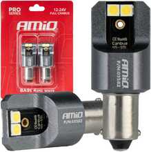 LED pirnid Amio T4W BA9S, 4x3030 SMD, valge, 12V/24V