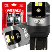 LED pirn Amio W21/5W, 4X3030SMD, valge, 12/24 V, 2 tk