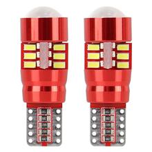 LED pirnid Amio W5W T10 läätsedega CANBUS