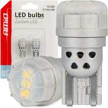 LED pirn Amio T10 W5W 12/24 V, 2x3020 SMD, valge