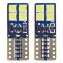 LED pirn AMIO T10E (W5W), 8SMD 2835, valge, 12V/24V