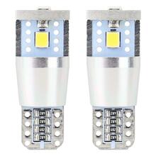 LED pirn AMIO T10E (W5W) 3SMD 2835, ALU, valge, 12V/24V