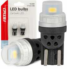 LED pirn Amio T10 W5W 2x3020 SMD, valge, 12/24 V