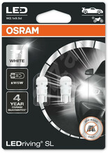 LED pirnid Osram W5W, 2825DWP-02B, lumivalge, 12 V