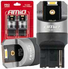 LED pirn Amio WY21W 2x1860 SMD, oranž, 12 V/24 V, AMIO-03600