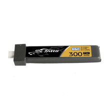 Aku Tattu LiPo 300mAh 3.8V 75C 1S1P HV BT2.0.5, 5 tk