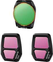 Reguleeritav objektiivi filter Sunnylife A3S-FI925CPL, CPL+ND8+ND16, AIR 3S jaoks, 3 tk