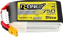 Aku Tattu R-Line 750mAh 14.8V 95C 4S1P JST-XHR