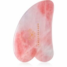 Gua Sha massaaživahend Crystallove Rose Quartz, 1 tk