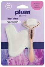 Massaažirulli ja Gua Sha komplekt PlumBeauty Rock & Roll Set