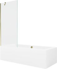 Vann Mexen Cube 550517080X9508000050, 170 x 80 x 39 cm, ristkülik, läbipaistev/kuldne