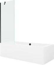 Vaba paigaldusega vann Mexen Cube 550517080X9507000070, 170 x 80 x 39 cm, ristkülik, läbipaistev/valge