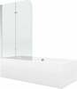 Vaba paigaldusega vann Mexen Cube, 170 x 80 x 39 cm, valge, klaasseinaga 100 cm, kroom