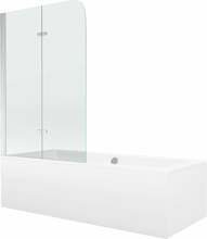 Vaba paigaldusega vann Mexen Cube, 170 x 80 x 39 cm, valge, klaasseinaga 100 cm, kroom