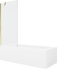 Vann seinaga, teisaldatav Mexen Vega 550115070X9508000050, 150 x 70 x 40 cm, ristkülik, läbipaistev/kuldne