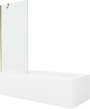 Vann seinaga, teisaldatav Mexen Vega 550115070X9508000050, 150 x 70 x 40 cm, ristkülik, läbipaistev/kuldne