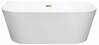 Vaba paigaldusega vann Besco Vica New, 150 x 80 x 60 cm, must