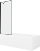 Vaba paigaldusega vann Mexen Cubik, 160 x 70 x 40 cm, ristkülik, läbipaistev/valge