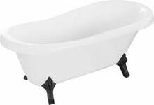 Vaba paigaldusega vann Mexen Retro, 53251507300-70, 150 x 73 cm, valge/must