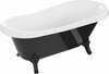 Vaba seisev vann Mexen Retro, 53251507375-70, 150 x 73 cm, valge/must